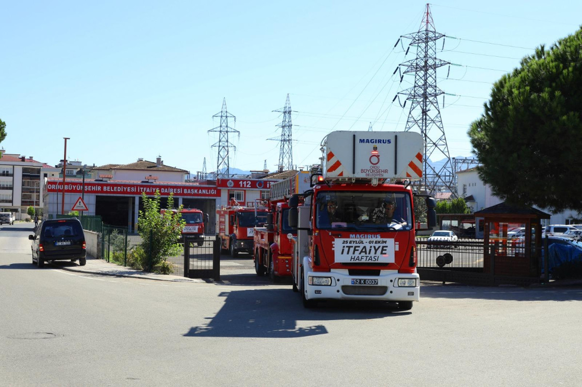 ORDU’DA İTFAİYE HAFTASI DOLU DOLU KUTLANACAK